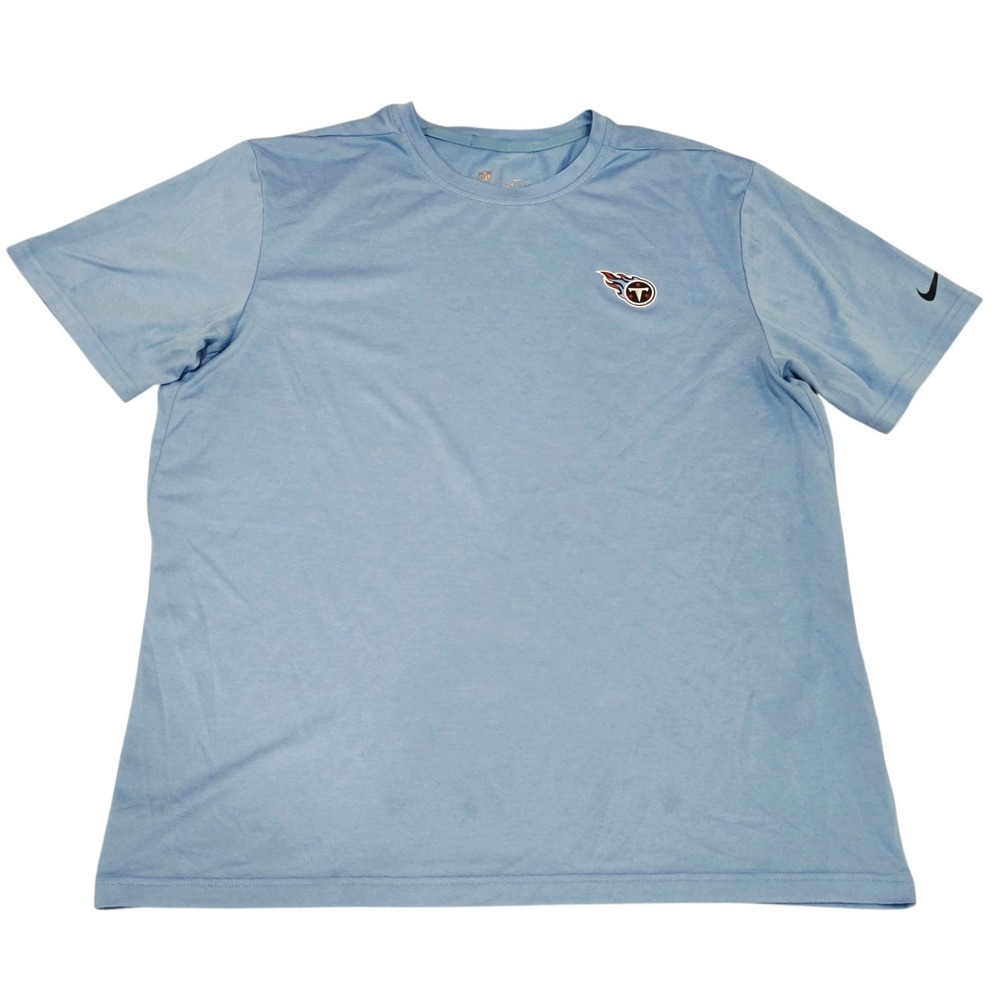 Nike Tennessee Titans On Field Dri-FIT Shirt Mens L Blue NFL Football